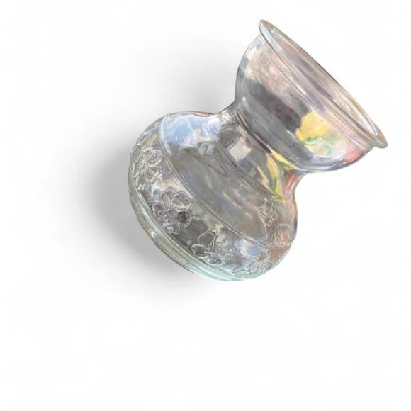 Other - Short Glass Bulb Forcing Vase